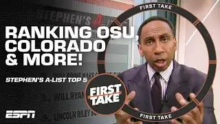 STEPHEN'S A-LIST 💯 Top College Football Storylines of the 2024 season | First Take