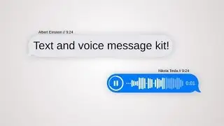 Text Message kit with voice - After Effects Template