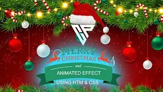 How To Make Mery Christmas Animated Effect - Using Html & CSS