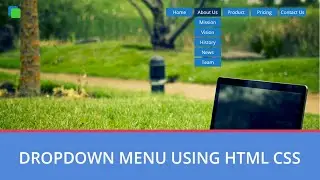 How To Make Dropdown Menu Using HTML And CSS | Hindi HTML Tutorial