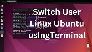 How to switch user on linux ubuntu using Terminal