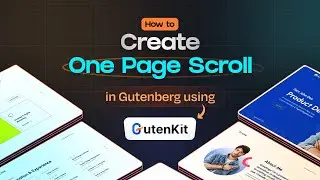 How to Create One Page Scroll using Gutenberg