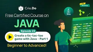 Java 2024: Create a Tic-Tac-Toe Game with 2D Arrays & Loops | Java Beginner Tutorial - Episode 22