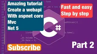 C#-Tutorial ASP.NET Core Net 5 Web API Visual studio and C# | .NET 5 Tutorial-swagger Part2