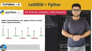 Labview + Python | Tutorial 6 String Methods in Python with Labview | LabVIEW + Python Series