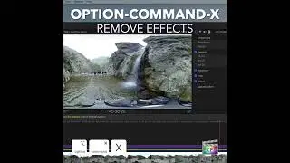 Final Cut Pro Shortcut | Option-Command-X | Remove Effects