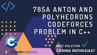 785A Anton and Polyhedrons codeforces problem in c++ | codeforces for beginners |codeforces solution