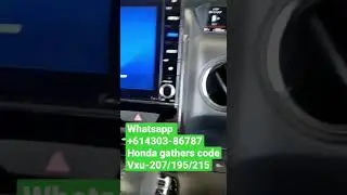 Honda Gathers VXU-207 Unlock code delivered online 