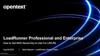 How to Get AWS Secret Key to Use For LoadRunner