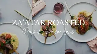 Za'atar Roasted American Rack of Lamb with Rhubarb Chutney