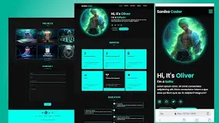 How to Make A Portfolio Website using HTML CSS & JavaScript | Complete Responsive Portfolio