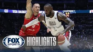 Lebron James DOMINATES with 20 points & 4 assists in United States victory over Germany