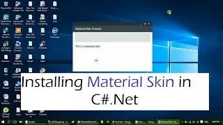 Installing Material skin in C#.net.