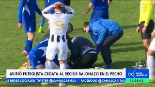 Muere futbolista croata al recibir un balonazo en el pecho