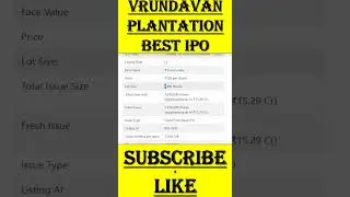 Vrundavan Plantation IPO | Vrundavan IPO GMP | Vrundavan Plantation IPO latest GMP | SMEIPO