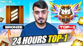 I PLAYED FREE FIRE FOR 24 HOUR😲 FOR TOP 1 IN INDIA🥇