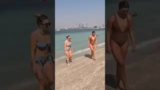 🇦🇪 Dubai Atlantis Palm Beach Sunny Day at