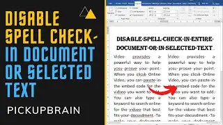 How to turn off spell check in Word for complete document or selected text [2020]