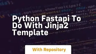 Python fastapi to do with jinja2 template