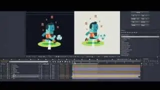 Time - Lapse, 2d character animation.