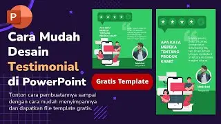 CARA MEMBUAT DESAIN TESTIMONI KEREN DAN MENARIK DI POWERPOINT | Gratis Template