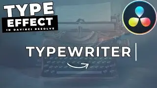 How To Make A TYPEWRITER EFFECT In Davinci Resolve