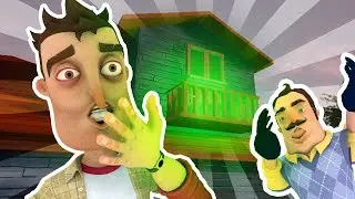 Hello Neighbor Pre-Alpha Gameplay CLIMBED THE ROOF & OPEN THE GLOWING DOOR