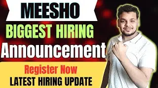 Meesho Biggest Hiring Announcement | Accenture , Meesho Hiring 2024 | OFF Campus Drives | Freshers