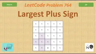Largest Plus Sign | LeetCode 764 | Matrix | Uber