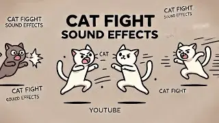 Cat Fight Sound Effects With Drawing