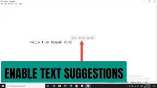 How to enable auto text suggestions when typing on Windows 10 - Hindi | Tutorials Buddy