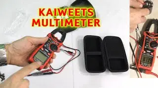 KAIWEETS HT206D AC DC Digital Clamp Multimeter T-RMS Compact Hard Case Easy To Use Automatic