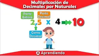 Multiplicación de números decimales por números naturales en 5 minutos | SÚPER FÁCIL