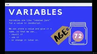 JS values and variables: Variables & Let --The Modern JavaScript Bootcamp