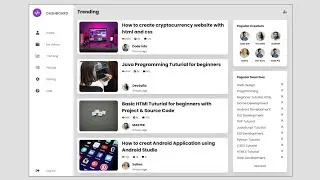 How to create Dashboard with HTML and CSS | Create Admin Dashboard with HTML and CSS