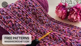 VERY EASY Crochet Pattern for Beginners!⚡️💛 Crochet Stitch for Baby Blanket, Bag & Scarf