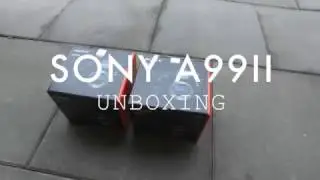 Unboxing a Sony a99ii