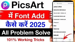 picsart me font kaise add kare | how to add fonts in picsart | picsart font kaise add kare