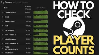 How To Check Any Steam Game Player Count 2024