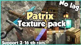 Patrix Texture Pack For Minecraft PE 1.20 | RTX Texture Pack For MCPE | Low End Device | 1GB 2GB