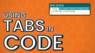 Using tabs to organize code with the Arduino IDE