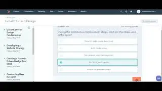 HubSpot Growth Driven Design Certification  Exam Answer Live