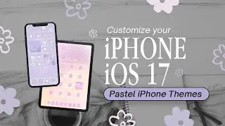 Customize your iPhone iOS17 🍬 Pastel iPhone Themes 🐻‍❄️ How to have an aesthetic Home Screen ☁️