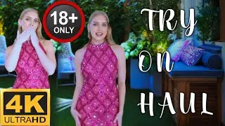 FISHNET DRESS TRANSPARENT TRY ON HAUL (4K) SEE THROUGH LINGERIE HAUL BRALESS CLOTHES