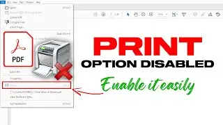 How To Unlock A PDF File Print Option | Fast & Easy!