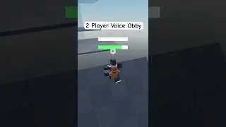 2 Player Voice Obby. 1 Voice Moves, 1 Voice Jumps! #roblox