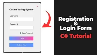 C# Login & Registration System with MySQL Database using XAMPP