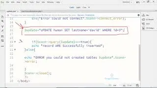 30. PHP MySQL Update | Learn Complete Web Development Course Using PHP/MySQL