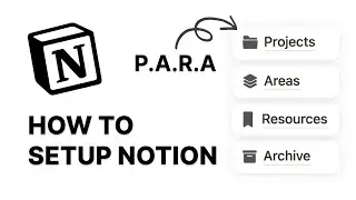 How to Organize your Notion using PARA Method (Part 1)