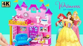 Building Amazing Pink Luxury Castle with Bedroom, Living Room from Cardboard ❤️ DIY Miniature House